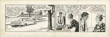 RAEBURN VAN BUREN - ABBIE & SLATS DAILY ORIG ART 5-7-70