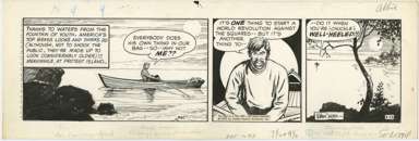 RAEBURN VAN BUREN -ABBIE & SLATS DAILY ORIG ART 8-17-70