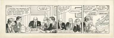 RAEBURN VAN BUREN -ABBIE & SLATS DAILY ORIG ART 10-9-70