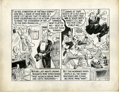 AL FAGALY - OUGHTA BE A LAW DAILY ORIG ART  PLAY CRITIC