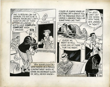 AL FAGALY - OUGHTA BE A LAW DAILY ORIG ART PRIVATE ROOM