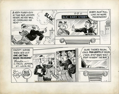 AL FAGALY - OUGHTA BE A LAW DAILY ORIG ART BUS DRIVER