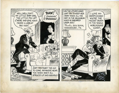 AL FAGALY - OUGHTA BE A LAW DAILY ORIG ART  DIRTY GIRL
