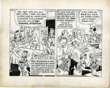 AL FAGALY - OUGHTA BE A LAW DAILY ORIG ART HOT NURSES