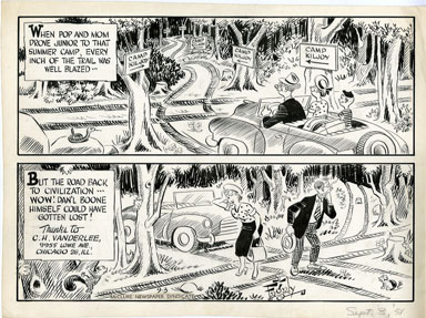 AL FAGALY - OUGHTA BE A LAW DAILY ORIG ART CAMP TRAIL