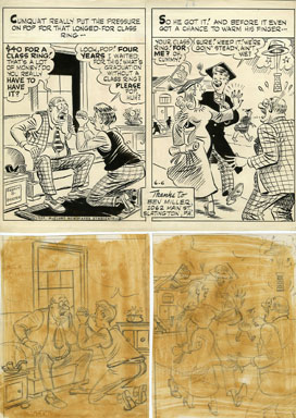 AL FAGALY - OUGHTA BE A LAW DAILY ORIG ART - CLASS RING