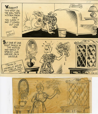 AL FAGALY - OUGHTA BE A LAW DAILY ORIG ART  HOUSE CLEAN