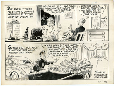 AL FAGALY - OUGHTA BE A LAW DAILY ORIG ART - DOCTOR