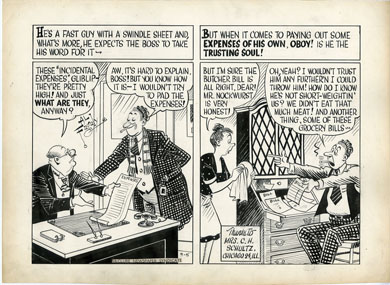 AL FAGALY -OUGHTA BE A LAW DAILY ORIG ART / EXPENSES