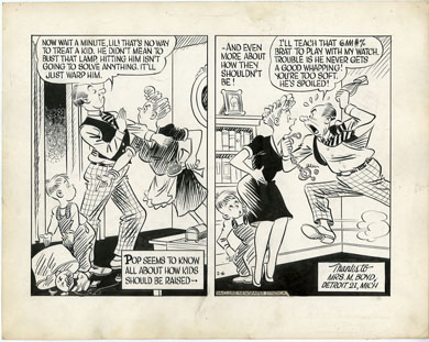 AL FAGALY -OUGHTA BE A LAW DAILY ORIG ART -RAISING KIDS
