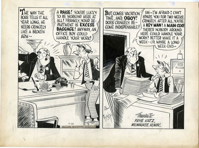 AL FAGALY -OUGHTA BE A LAW DAILY ORIG ART - NO VACATION