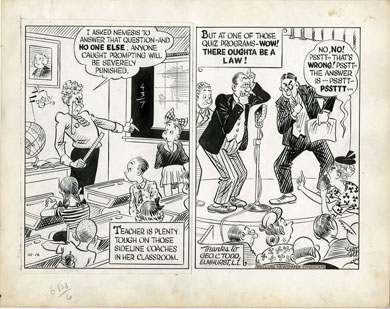 AL FAGALY -OUGHTA BE A LAW DAILY ORIG ART - TEACHER
