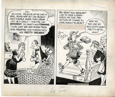 AL FAGALY - OUGHTA BE A LAW DAILY ORIG ART  TOMBOY