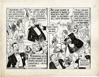 AL FAGALY - OUGHTA BE A LAW DAILY ORIG ART  HOT BLONDE