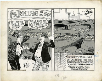 AL FAGALY -OUGHTA BE A LAW DAILY ORIG ART DAY PARKING