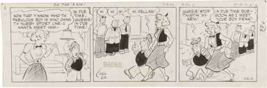 CARL ED - HAROLD TEEN DAILY STRIP ORIGINAL ART 4-27-53