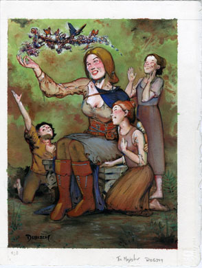 MIKE DUBISCH - "THE MAGISTER" ILLUSTRATION ORIG ART