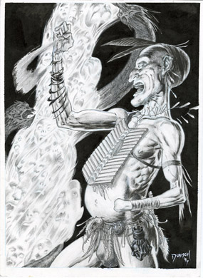 MIKE DUBISCH - "KEEPERS OF THE DESERT" ILLO ORIG ART