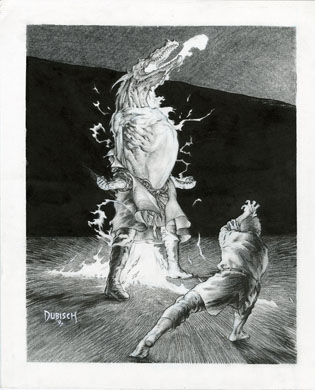 MIKE DUBISCH - "AMORPH" ILLUSTRATION ORIGINAL ART