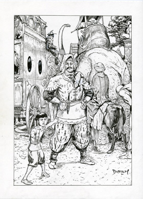 MIKE DUBISCH - "TAKING CARE OF BUSINESS" ILLO ORIG ART