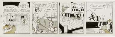 BOB MONTANA - ARCHIE DAILY ORIGINAL ART 8-5-68 BOATING