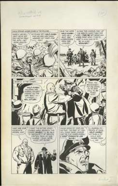 BILL DRAUT - WARFRONT #40 Pg 10 ORIG ART HALF-FACE