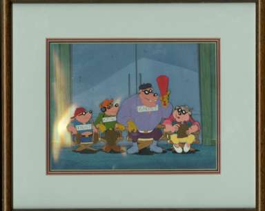 DUCK TALES ANIMATION CEL - BEAGLE BOYS, MA BEAGLE