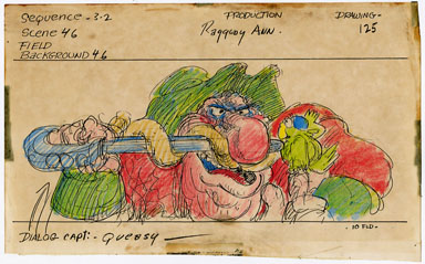 JIM LOGAN - RAGGEDY ANN & ANDY HAND-COLORED XEROX SBD 1