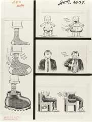 AL JAFFEE - MAD #314 PUMP-UP DIAPERS/SOCKS ORIGINAL ART