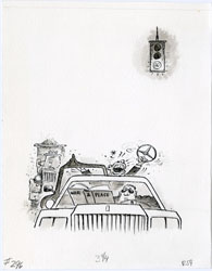 HARRY NORTH - MAD #296 GREETING CARD: GREEN LIGHT ART
