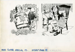 BOB CLARKE -MAD SPECIAL #19 HATE BOOK: TAXATION  ART