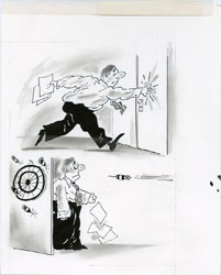 PAUL PETER PORGES - MAD #310 KNOCK FIRST ORIG ART