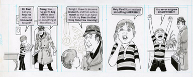 DAVE BERG - MAD #254 LIGHTER SIDE/GROWING UP ORIG ART