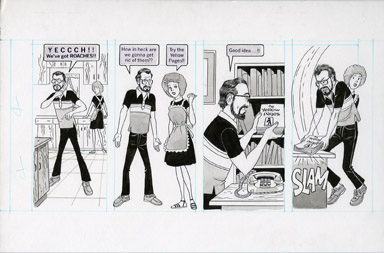 DAVE BERG - MAD #254 LIGHTER SIDE/PEST CONTROL ORIG ART