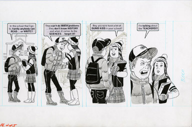 DAVE BERG - MAD #254 LIGHTER SIDE/EDUCATION ORIG ART