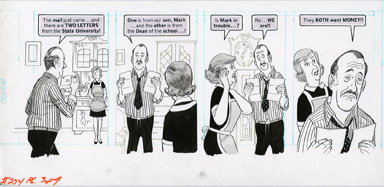 DAVE BERG - MAD #254 LIGHTER SIDE/EDUCATION ORIG ART