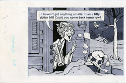 BOB JONES - MAD #199 PAPER ROUTE CUSTOMER ORIG ART
