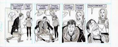 DAVE BERG - MAD #253 LIGHTER SIDE/PROMOTION ORIG ART