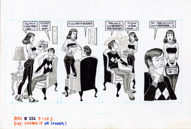 DAVE BERG - MAD #253 LIGHTER SIDE/ECONOMY ORIG ART