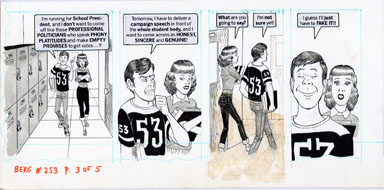 DAVE BERG - MAD #253 LIGHTER SIDE/POLITICS ORIG ART