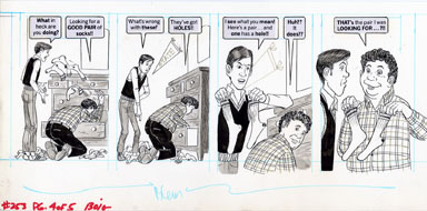 DAVE BERG - MAD #253 LIGHTER SIDE/CLOTHING ORIG ART