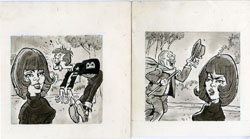 BOB JONES - MAD #220 DBL STANDARD #2 ORIG ART SEXY GIRL