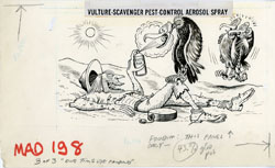 AL JAFFEE -MAD #198 VULTURE PEST CONTROL SPRAY ORIG ART
