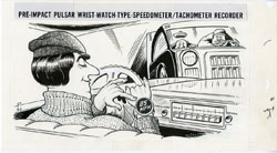 AL JAFFEE -MAD #198 WRISTWATCH SPEEDOMETER ORIG ART