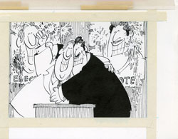 PAUL COKER JR - MAD #210 BACKSTABBING POLITICIANS ART
