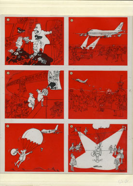 SERGIO ARAGONES MAD SPECIAL #12 Orig Art SKYJACKER 1974