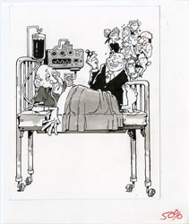 BOB JONES - MAD #285 10-YEAR COMA ORIGINAL ART