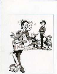 BOB JONES - MAD #285 DESERTED WIFE ORIGINAL ART