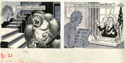 BOB JONES - MAD 84 GORILLA MONSTER/SECRET POLL ORIG ART