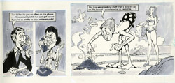 BOB JONES - MAD 84 BLIND DATE/ SEXY BEACH BABE ORIG ART